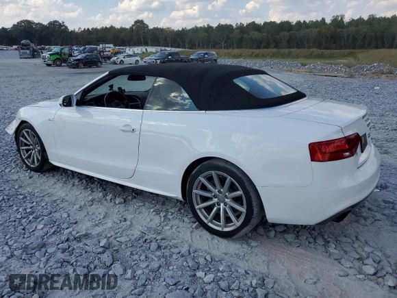 2016 Audi A5 Premium with VIN WAUD2AFH5GN000987, listed as a Copart auction lot 73012524 with 63,189 mi miles and Salvage title. Bid and sale history available at DreamBid. Image 2.