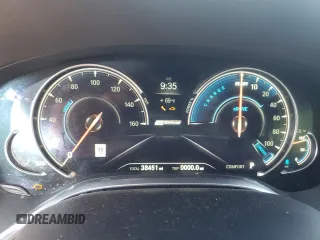 2018 BMW 7 Series 740e xDrive iPerformance with VIN WBA7J2C52JG938439, listed as a Copart auction lot 69452044 with 38,451 mi miles and Salvage Title. Bid and sale history available at carsss.com. Image 9.