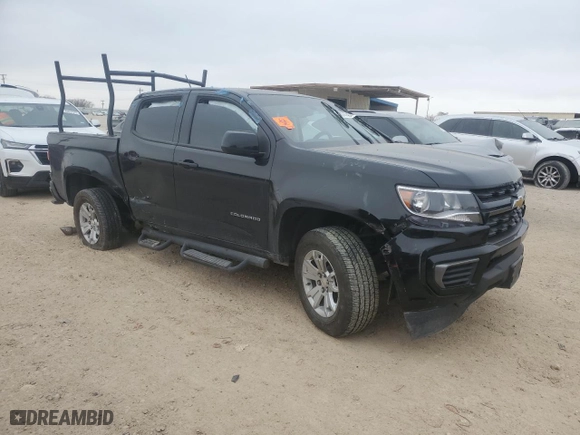 2022 Chevrolet Colorado 2WD LT with VIN 1GCGSCEN3N1306447, listed as a Copart auction lot 44674745 with 44,475 mi miles and Salvage Title. Bid and sale history available at carsss.com. Image 4.