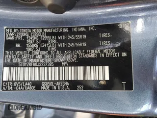 2018 Toyota Highlander Limited with VIN 5TDYZRFH0JS237385, listed as a Copart auction lot 47487395 with 73,081 mi miles and Salvage title. Bid and sale history available at DreamBid. Image 15.