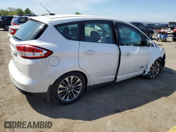 2017 Ford C-Max Energi Titanium with VIN 1FADP5FU1HL106901, listed as a Copart auction lot 51424934 with 0 mi miles. Bid and sale history available at carsss.com. Image 3.