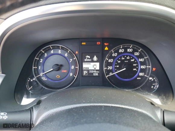 2017 Infiniti QX70 with VIN JN8CS1MW9HM416391, listed as a Copart auction lot 69823174 with 35,846 mi miles and Salvage Title. Bid and sale history available at carsss.com. Image 9.
