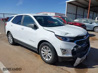 2021 Chevrolet Equinox LS with VIN 3GNAXHEV4MS163405, listed as a IAAI auction lot 41652175 with 25,125 mi miles. Bid and sale history available at carsss.com. Image 1.