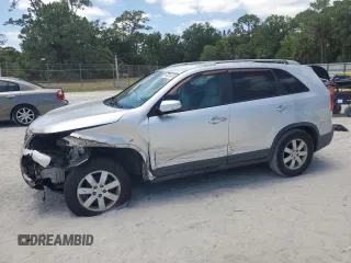 2011 Kia Sorento LX with VIN 5XYKT3A15BG153950, listed as a Copart auction lot 54901365 with 113,889 mi miles and Salvage Title. Bid and sale history available at carsss.com. Image 1.