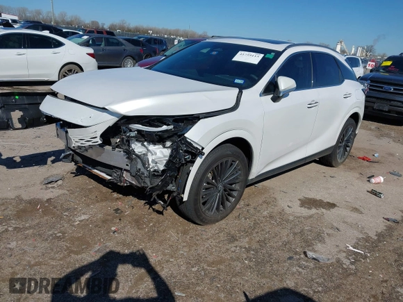 2024 Lexus RX 350 with VIN 2T2BAMBA5RC049230, listed as a IAAI auction lot 41759115 with 4,990 mi miles and . Bid and sale history available at DreamBid. Image 2.