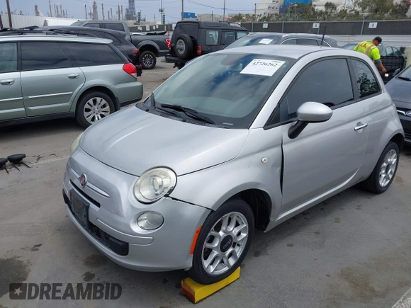 2013 FIAT 500 Pop with VIN 3C3CFFAR6DT633188, listed as a IAAI auction lot 42726262 with 123,811 mi miles and . Bid and sale history available at DreamBid. Image 2.