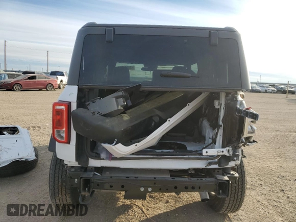 2024 Ford Bronco Big Bend с VIN 1FMDE7AH8RLA93115, выставлен на аукционе Copart как лот 41611185 с пробегом 1 589 миль миль и Списание • Salvage title. История ставок и продаж доступна на DreamBid. Изображение 6.