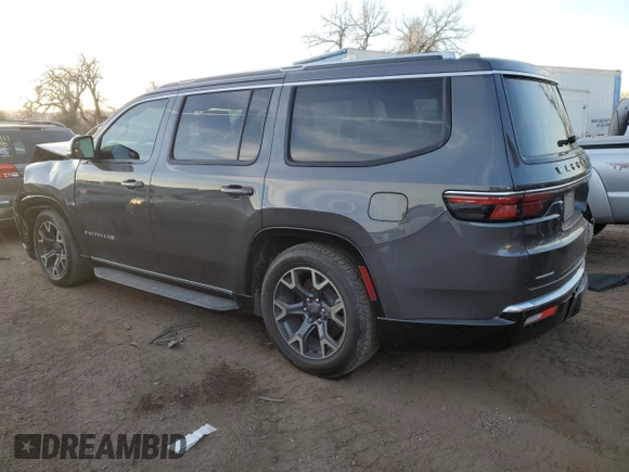 2023 Jeep Wagoneer Series III с VIN 1C4SJVDP1PS547349, выставлен на аукционе Copart как лот 81778954 с пробегом 22 343 миль миль и Списание • Salvage title. История ставок и продаж доступна на DreamBid. Изображение 2.
