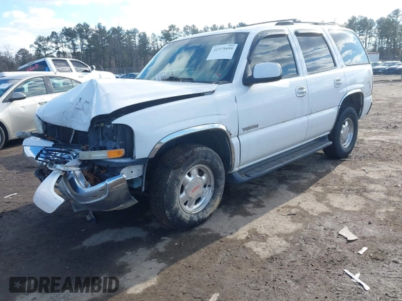 2002 GMC Yukon SLT with VIN 1GKEC13Z52R234604, listed as a IAAI auction lot 41375495 with 1 mi miles. Bid and sale history available at carsss.com. Image 2.