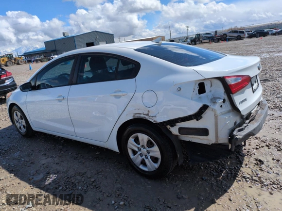 2016 Kia Forte LX with VIN KNAFK4A69G5597447, listed as a Copart auction lot 50978825 with 121,141 mi miles and Salvage Title. Bid and sale history available at carsss.com. Image 2.