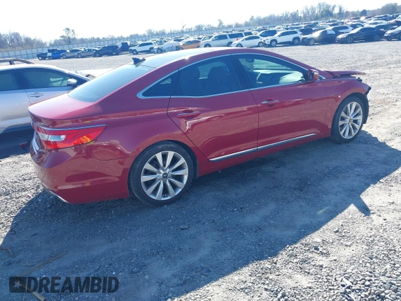 2016 Hyundai Azera Limited with VIN KMHFH4JG4GA508154, listed as a IAAI auction lot 41585151 with 83,186 mi miles and . Bid and sale history available at DreamBid. Image 4.