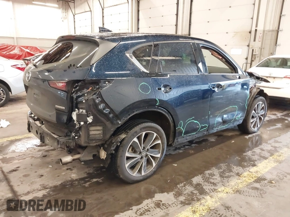 2023 Mazda CX-5 2.5 S Premium Plus Package with VIN JM3KFBEM0P0157074, listed as a IAAI auction lot 41215076 with 37,323 mi miles. Bid and sale history available at carsss.com. Image 4.