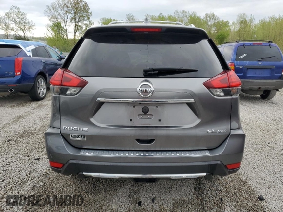 2017 Nissan Rogue S with VIN JN8AT2MV1HW017111, listed as a Copart auction lot 52880605 with 100,735 mi miles and Salvage Title. Bid and sale history available at carsss.com. Image 6.