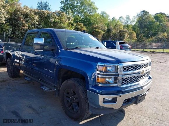2015 Chevrolet Silverado 1500 LT with VIN 1GCUKREC8FF200715, listed as a IAAI auction lot 42000192 with 133,254 mi miles. Bid and sale history available at carsss.com. Image 1.