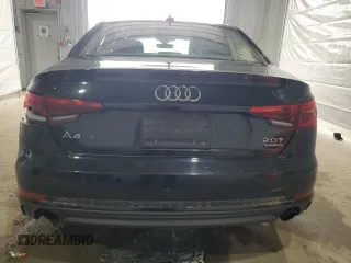 2017 Audi A4 Premium Plus with VIN WAUENAF44HN009318, listed as a Copart auction lot 57634515 with 53,636 mi miles and Salvage title. Bid and sale history available at DreamBid. Image 6.