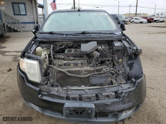 2010 Ford Edge SEL with VIN 2FMDK3JC7ABB58787, listed as a Copart auction lot 52556455 with 185,414 mi miles and Salvage Title. Bid and sale history available at carsss.com. Image 5.