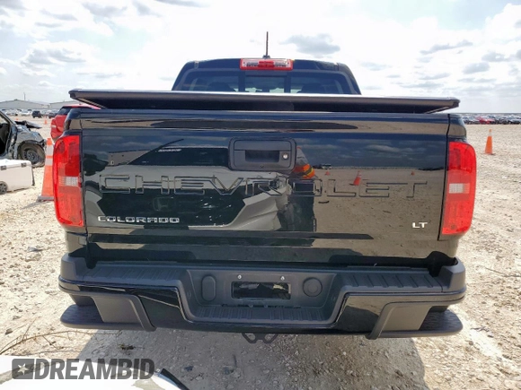 2022 Chevrolet Colorado 2WD LT with VIN 1GCGSCEA9N1249104, listed as a Copart auction lot 59103705 with 16,122 mi miles and Salvage title. Bid and sale history available at DreamBid. Image 6.