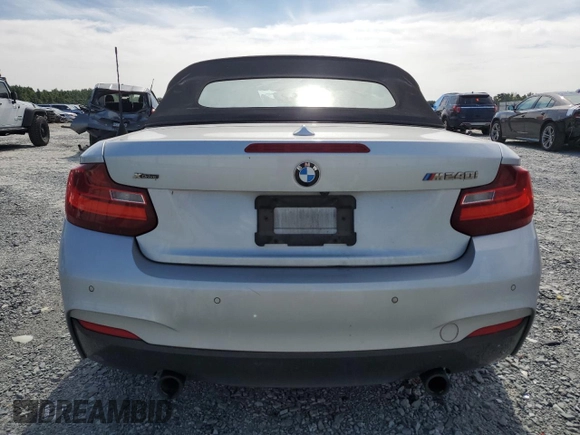 2017 BMW 2 Series M240i xDrive with VIN WBA2L3C34HV667706, listed as a Copart auction lot 68152784 with 77,788 mi miles and Salvage Title. Bid and sale history available at carsss.com. Image 6.