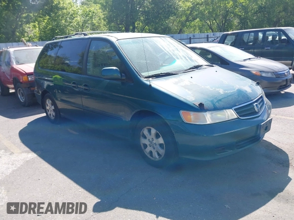 2002 Honda Odyssey EX z VIN 2HKRL18632H582789, wystawiony jako IAAI lot #42481029 z przebiegiem 272 380 mil mil oraz . Historia ofert i sprzedaży dostępna na DreamBid. Obrazek 1.
