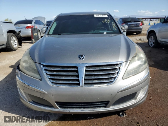2013 Hyundai Equus Signature with VIN KMHGH4JH4DU058836, listed as a Copart auction lot 51837815 with 112,093 mi miles and Salvage Title. Bid and sale history available at DreamBid. Image 5.
