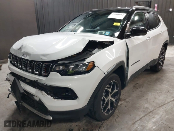 2024 Jeep Compass Limited with VIN 3C4NJDCN2RT173889, listed as a IAAI auction lot 41908615 with 9,823 mi miles and . Bid and sale history available at carsss.com. Image 20.
