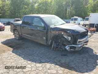 2015 Ford F-150 XLT with VIN 1FTEW1EG9FFC53288, listed as a Copart auction lot 52575555 with 118,816 mi miles and Salvage title. Bid and sale history available at DreamBid. Image 4.