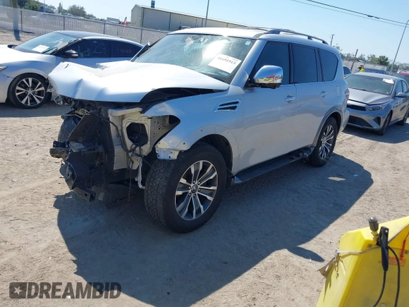 2018 Nissan Armada SV with VIN JN8AY2ND7J9058404, listed as a IAAI auction lot 41691913 with 118,704 mi miles. Bid and sale history available at carsss.com. Image 2.
