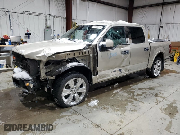 2017 Ford F-150 XL with VIN 1FTEW1EG1HFA53931, listed as a Copart auction lot 44561815 with 134,268 mi miles and Salvage Title. Bid and sale history available at carsss.com. Image 1.