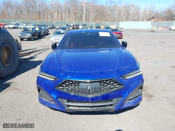 2022 Acura TLX w/A-Spec Package with VIN 19UUB5F54NA005992, listed as a IAAI auction lot 41709228 with 22,134 mi miles. Bid and sale history available at carsss.com. Image 11.