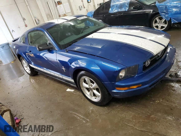 2008 Ford Mustang Deluxe with VIN 1ZVHT80N485194614, listed as a Copart auction lot 45477375 with 201,281 mi miles and Salvage Title. Bid and sale history available at DreamBid. Image 4.