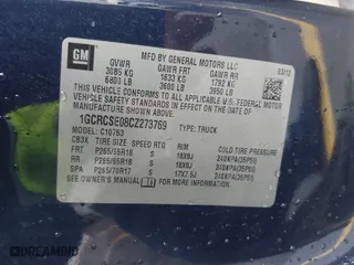 2012 Chevrolet Silverado 1500 LT with VIN 1GCRCSE08CZ273769, listed as a IAAI auction lot 41839889 with 156,424 mi miles. Bid and sale history available at carsss.com. Image 9.