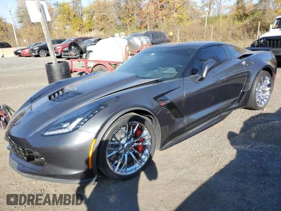 2017 Chevrolet Corvette Z06 3LZ with VIN 1G1YU2D60H5604768, listed as a Copart auction lot 77323684 with 0 mi miles and Non Repairable. Bid and sale history available at carsss.com. Image 1.