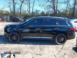 2014 Infiniti QX60 with VIN 5N1AL0MM0EC501867, listed as a IAAI auction lot 41157279 with 148,283 mi miles. Bid and sale history available at carsss.com. Image 15.