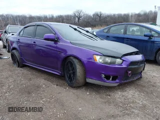 2008 Mitsubishi Lancer GTS with VIN JA3AU86U68U018362, listed as a IAAI auction lot 41347440 with 173,936 mi miles. Bid and sale history available at carsss.com. Image 1.