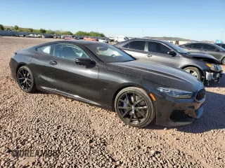 2021 BMW 8 Series 840i with VIN WBAAE2C09MCF72461, listed as a Copart auction lot 79049264 with 23,681 mi miles and Salvage Title. Bid and sale history available at carsss.com. Image 4.