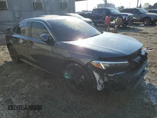 2024 Honda Civic Sedan Touring with VIN 2HGFE1F92RH325802, listed as a Copart auction lot 43206405 with 22,850 mi miles and Salvage Title. Bid and sale history available at carsss.com. Image 4.