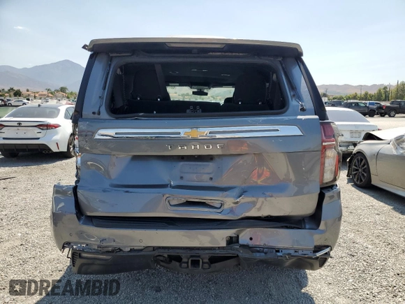 2021 Chevrolet Tahoe LS with VIN 1GNSCMKD3MR227893, listed as a Copart auction lot 65713735 with 87,255 mi miles and Salvage title. Bid and sale history available at DreamBid. Image 6.
