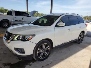 2017 Nissan Pathfinder S with VIN 5N1DR2MM6HC600043, listed as a Copart auction lot 52933735 with 160,750 mi miles and Clean Title. Bid and sale history available at carsss.com. Image 1.