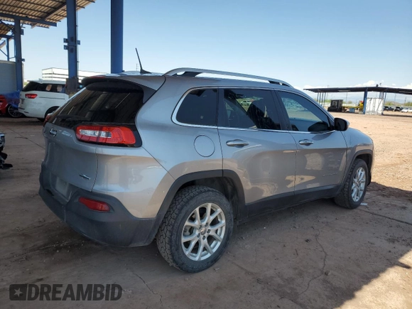 2018 Jeep Cherokee Latitude Plus with VIN 1C4PJLLBXJD519643, listed as a Copart auction lot 59264115 with 95,321 mi miles and Salvage title. Bid and sale history available at DreamBid. Image 3.