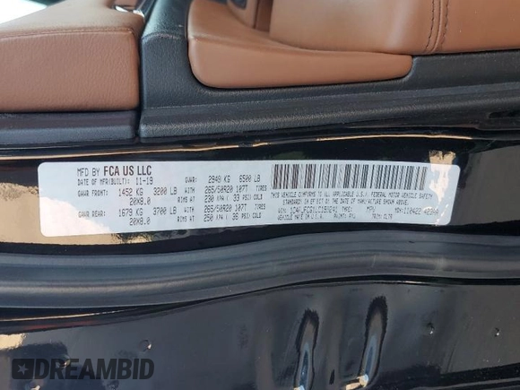 2020 Jeep Grand Cherokee High Altitude with VIN 1C4RJFCG1LC199241, listed as a Copart auction lot 60146425 with 64,850 mi miles and Salvage title. Bid and sale history available at DreamBid. Image 13.