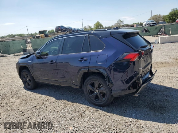 2021 Toyota RAV4 Hybrid XSE with VIN 2T3E6RFV9MW016128, listed as a Copart auction lot 53323945 with 134,009 mi miles and Salvage title. Bid and sale history available at DreamBid. Image 2.