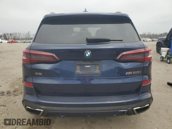 2022 BMW X5 M50i with VIN 5UXJU4C04N9J66230, listed as a Copart auction lot 86374124 with 0 mi miles and Salvage Title. Bid and sale history available at carsss.com. Image 6.