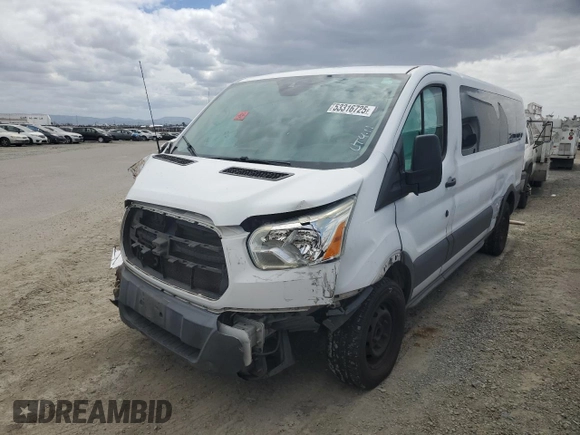 2015 Ford Transit XL with VIN 1FBZX2ZM5FKA58949, listed as a Copart auction lot 53316725 with 141,226 mi miles and Salvage title. Bid and sale history available at DreamBid. Image 1.