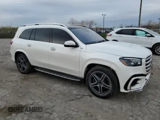 2024 Mercedes-Benz GLS 450 with VIN 4JGFF5KE4RB077224, listed as a Copart auction lot 52364055 with 31,854 mi miles and Salvage title. Bid and sale history available at DreamBid. Image 4.