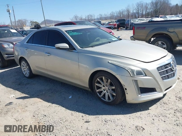 2014 Cadillac CTS Luxury RWD with VIN 1G6AR5SX3E0123075, listed as a IAAI auction lot 41768726 with 184,457 mi miles. Bid and sale history available at carsss.com. Image 1.