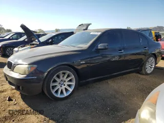 2006 BMW 7 Series 750Li with VIN WBAHN83516DT32814, listed as a Copart auction lot 74359784 with 117,000 mi miles and Salvage Title. Bid and sale history available at carsss.com. Image 1.