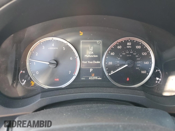 2022 Lexus IS with VIN JTHDA1D25N5120403, listed as a Copart auction lot 46467625 with 43,299 mi miles and Salvage Title. Bid and sale history available at carsss.com. Image 9.