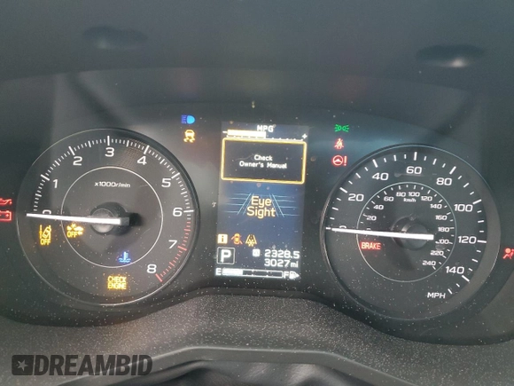 2023 Subaru Impreza with VIN 4S3GKAB69P3604512, listed as a Copart auction lot 81816624 with 3,027 mi miles and Salvage title. Bid and sale history available at DreamBid. Image 9.