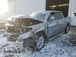 2022 Ram 1500 Big Horn z VIN 1C6RRFFGXNN390837, wystawiony jako Copart lot #42196145 z przebiegiem 65 797 mil mil oraz Szkoda całkowita • Salvage title. Historia ofert i sprzedaży dostępna na DreamBid. Obrazek 1.