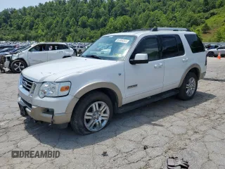 2007 Ford Explorer Eddie Bauer with VIN 1FMEU74887UA74316, listed as a Copart auction lot 61855365 with 107,711 mi miles and Salvage title. Bid and sale history available at DreamBid. Image 1.